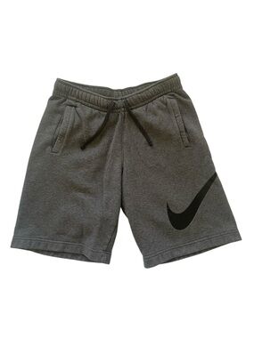 Nike Gray Big Swoosh Athletic Fleece Shorts